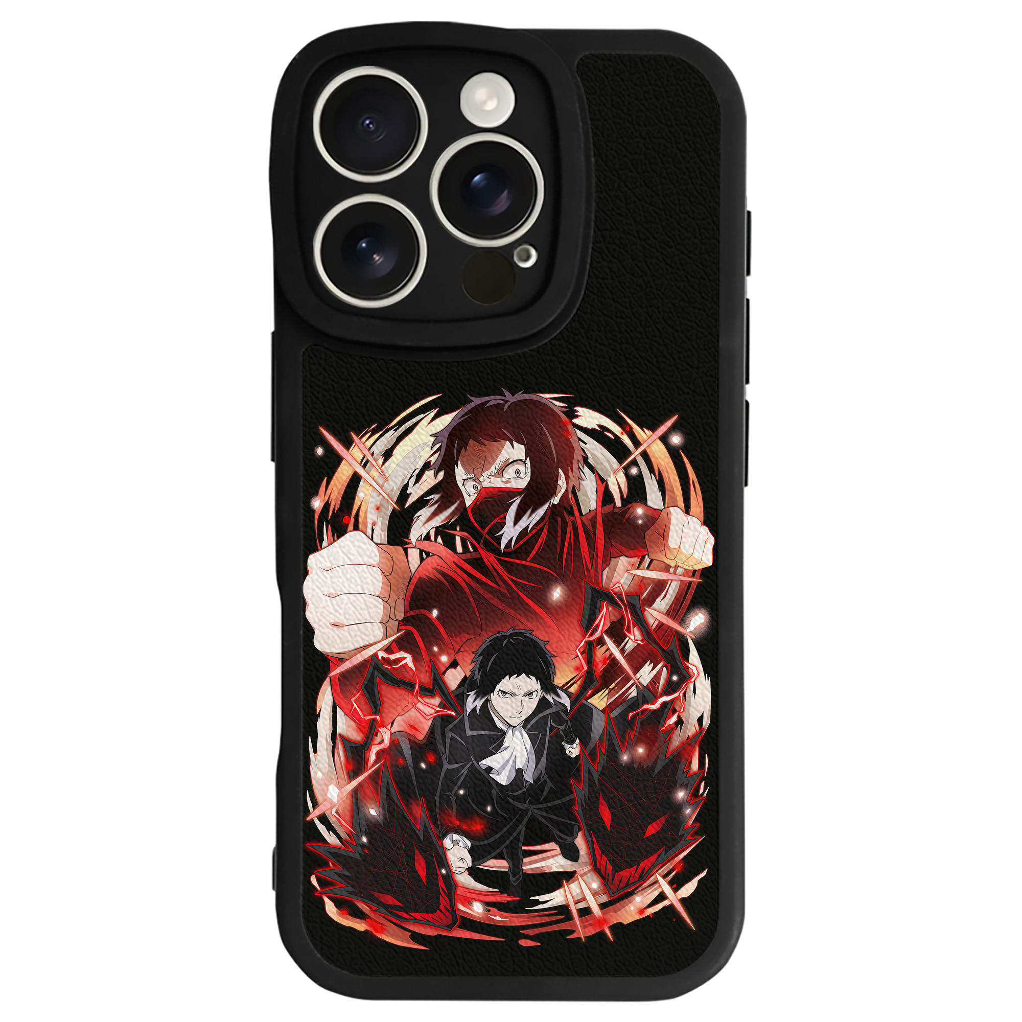 （画像用） 文豪ストレイドッグス Bungo Stray Dogs 【iPhone 16シリーズ対応】シリコンスマホケース（レザー調） 材質：シリコン
